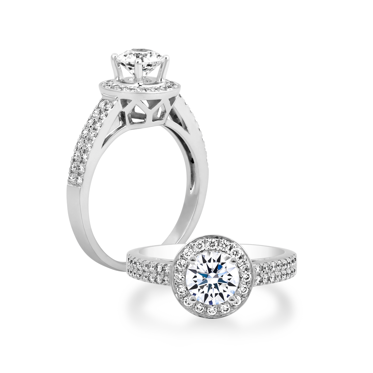 Nhẫn nữ kim cương tấm vàng 14K Supreme N 3C