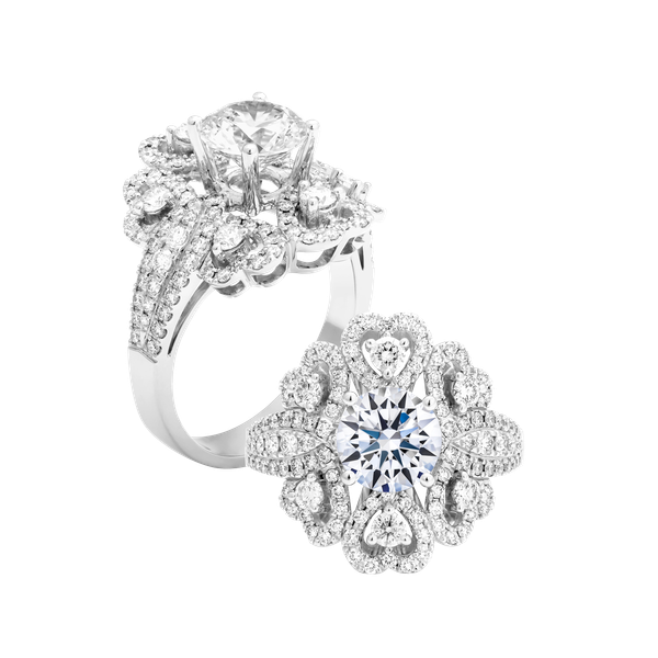 Ổ nhẫn nữ kim cương tấm vàng 14K Suchita 1.5CT