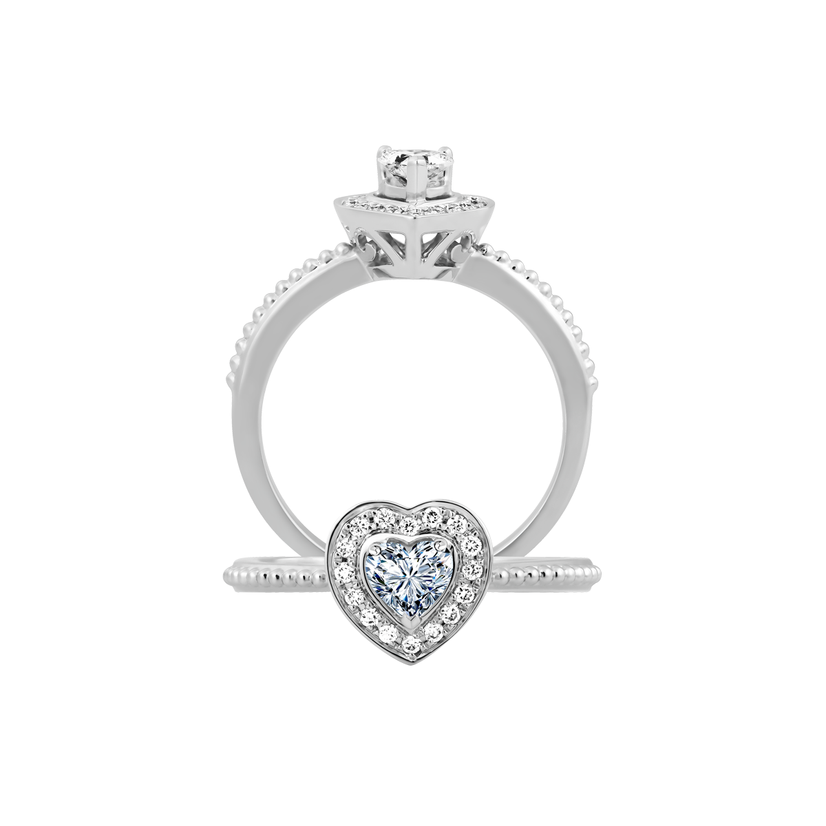 Nhẫn nữ kim cương viên vàng 14K Helina HR 3C