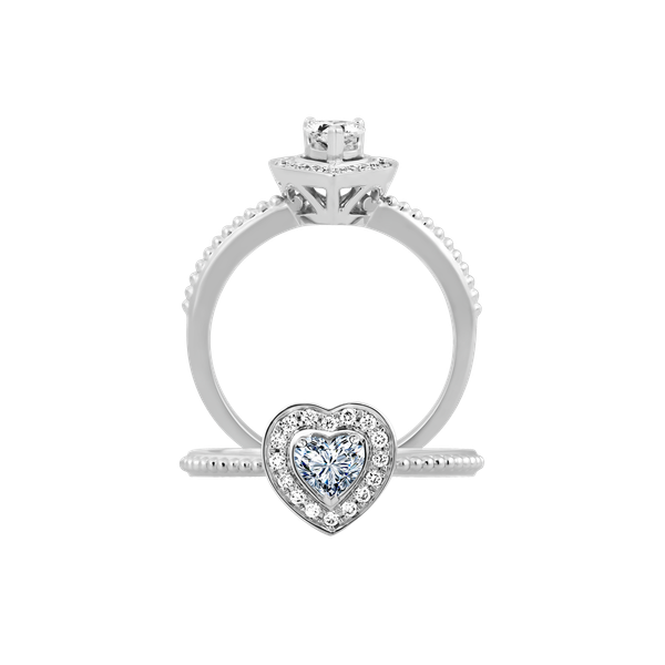 Nhẫn nữ kim cương viên vàng 14K Helina HR 3C