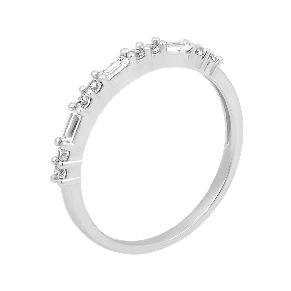 Nhẫn nữ đính đá CZ vàng 18K Pleasantly