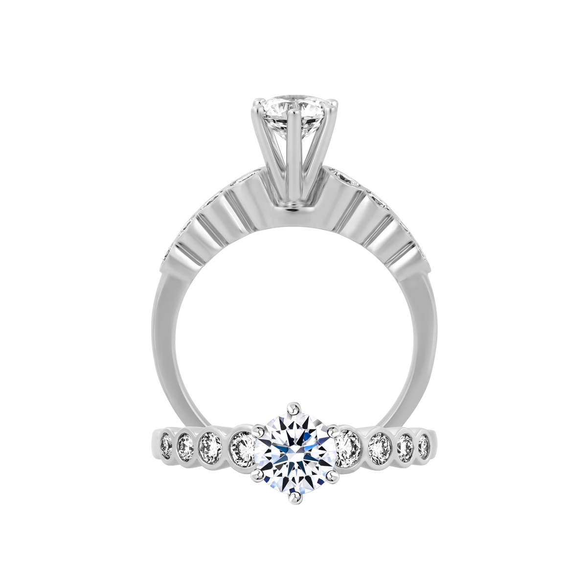 Nhẫn nữ đính đá CZ vàng 14K Galloon N 5C GVRG0261264