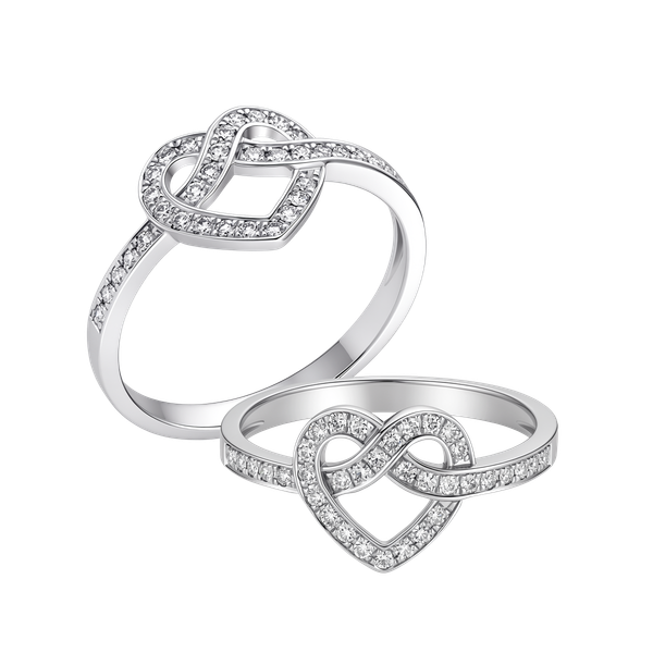 Nhẫn nữ kim cương viên vàng 14K Heartstrings