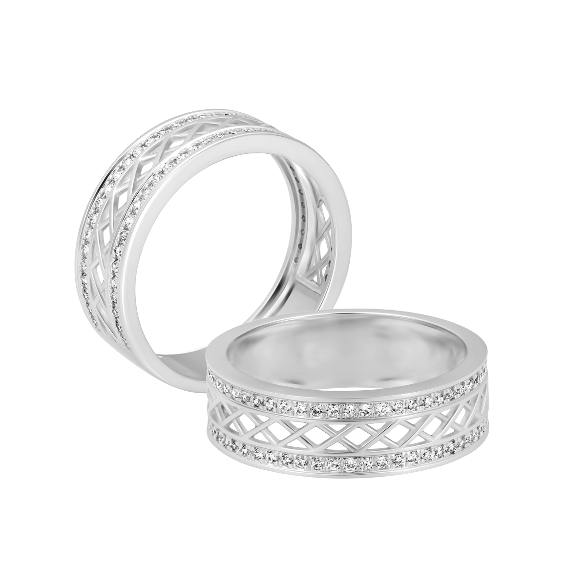 Nhẫn nữ kim cương viên vàng 14K Carisma