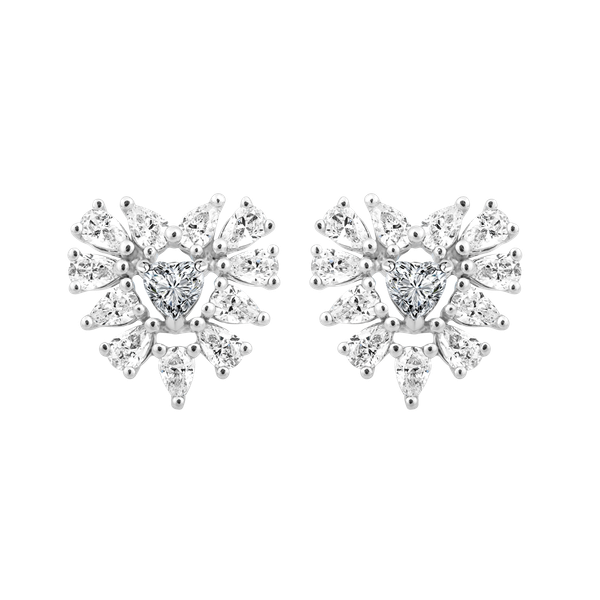 Hoa tai đính đá CZ vàng 10K Emprie HR