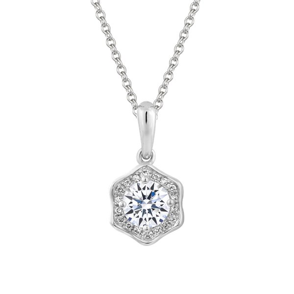 Mặt kim cương tấm vàng 14K Homage N 1CT