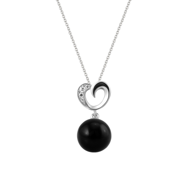 Mặt đính đá Onyx vàng 10K Barong N Ony