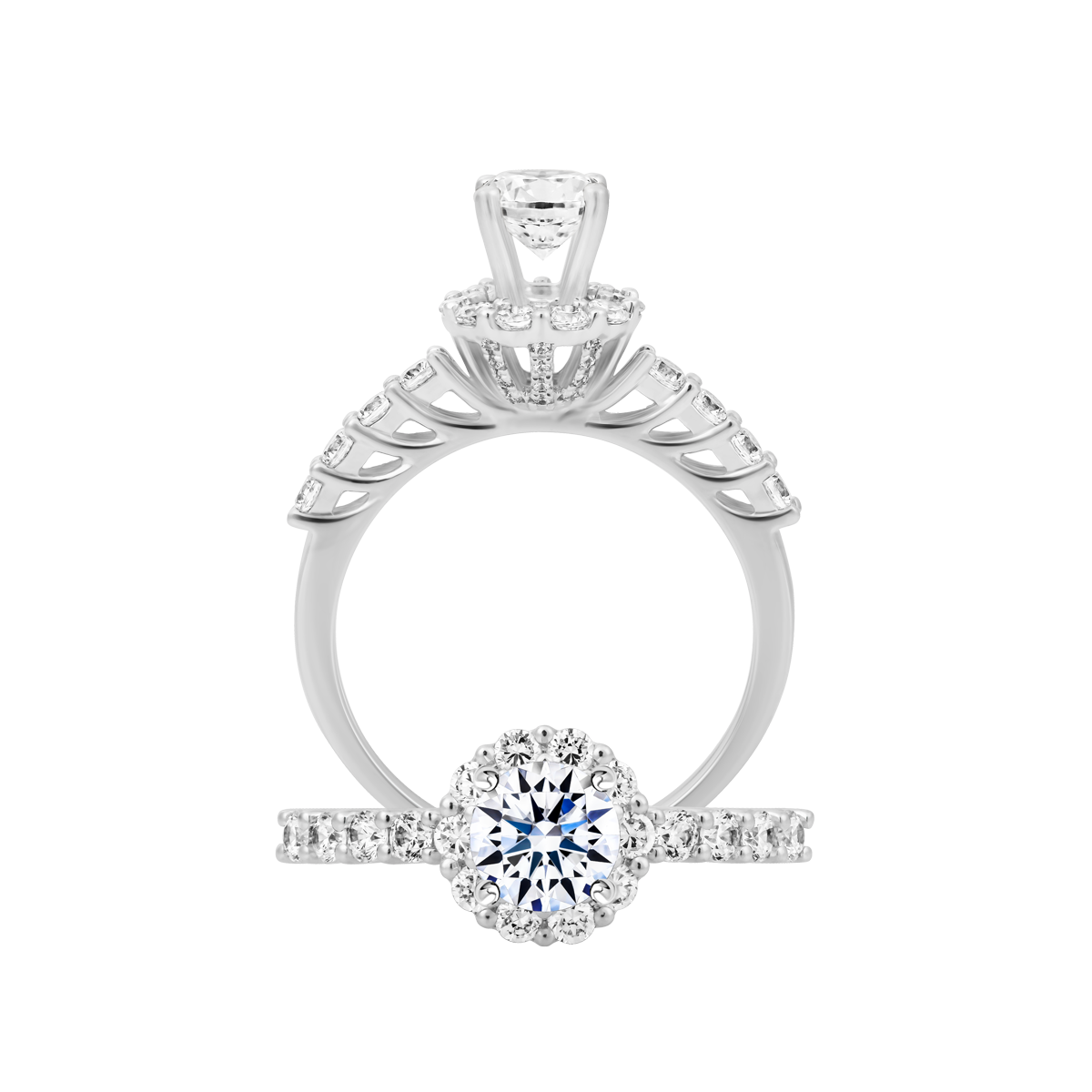 Ổ nhẫn nữ vàng 14K Pleasure 5C