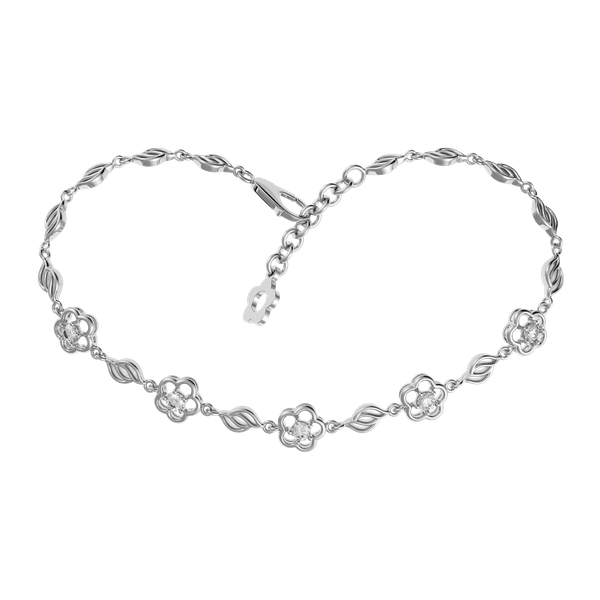 Lắc kim cương vàng 14K Dramatic 5p