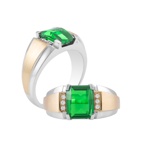 Nhẫn nam kim cương tấm vàng 14K Billy 2 S.EME WY