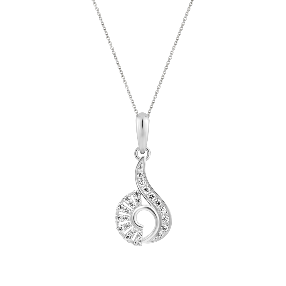 Mặt đính đá CZ vàng 18K Shellfish