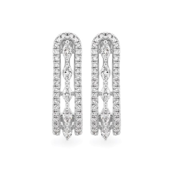 Hoa tai kim cương viên vàng 14K Jena A101 TD