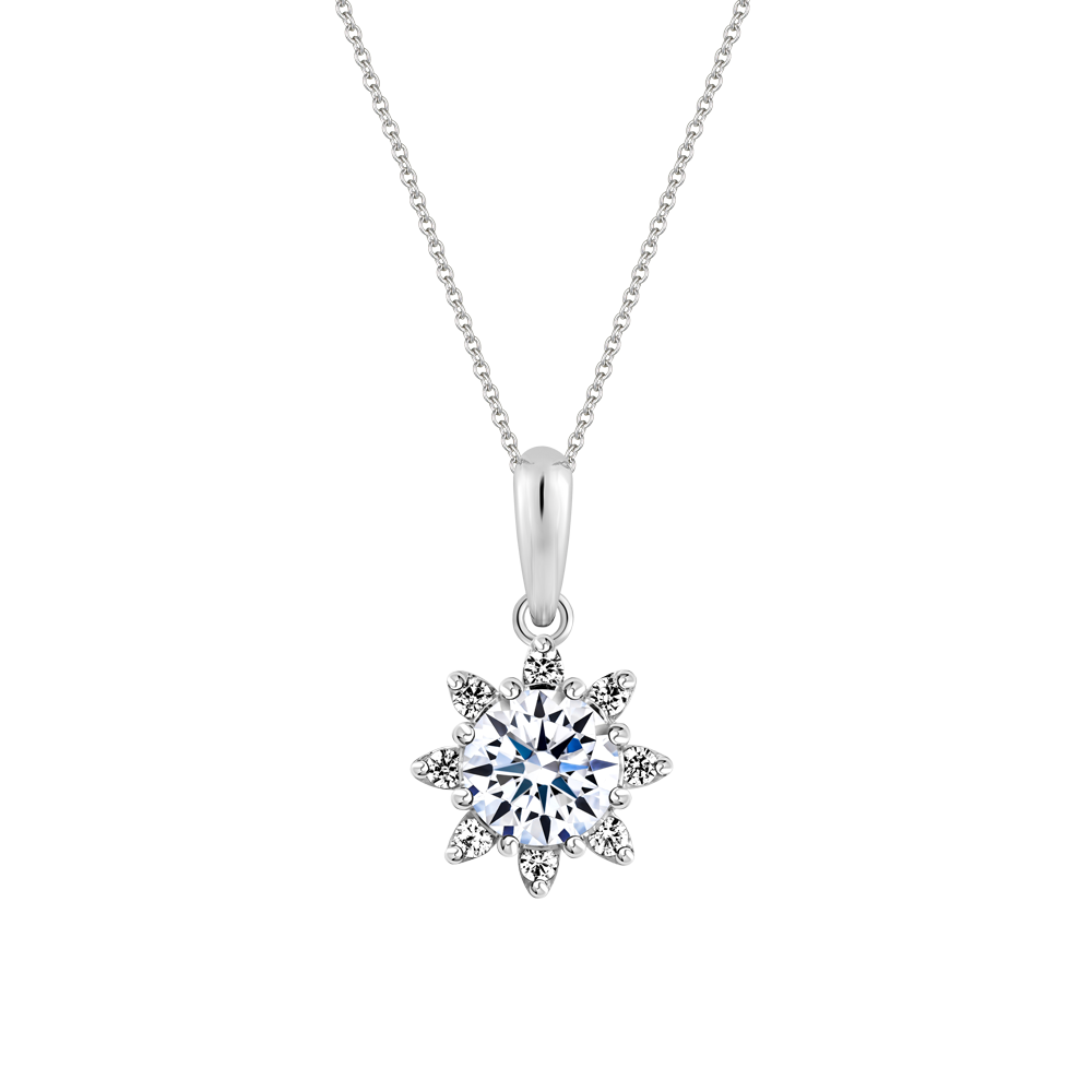 Mặt kim cương tấm vàng 14K Girasoli N 5C GVPD0067337