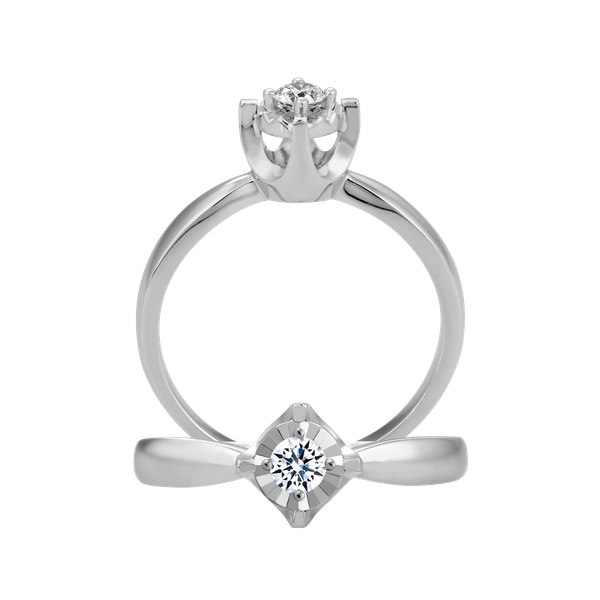 Nhẫn nữ kim cương vàng 14K Monaka N2 5p GVRG0214536