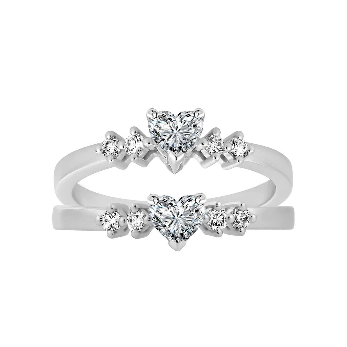 Nhẫn nữ kim cương viên vàng 14K Hearty HR 2C