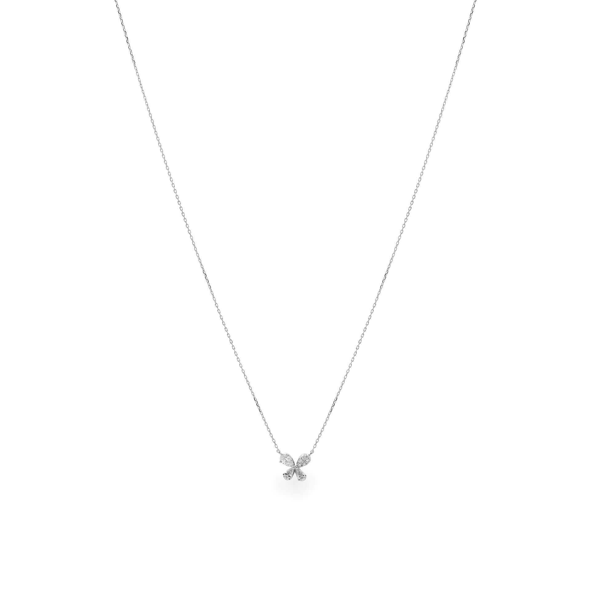 Dây liền mặt kim cương viên vàng 14K Jena A145 TD