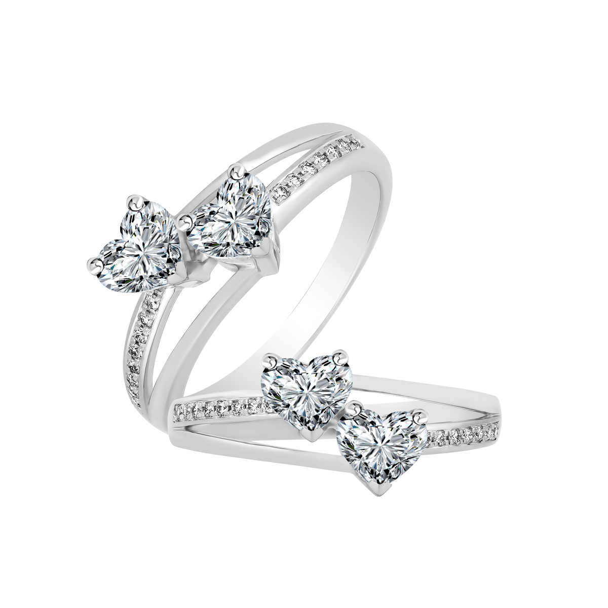 Nhẫn nữ kim cương viên vàng 14K Empathy HR 3C