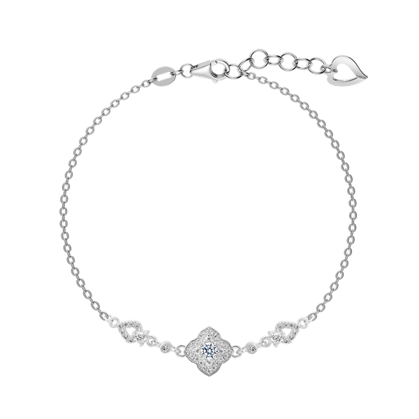 Dây tay đính đá CZ vàng 18K Lovely Day 2C