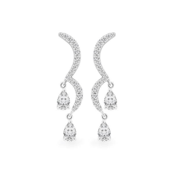 Hoa tai kim cương viên vàng 14K Jena A232 TD