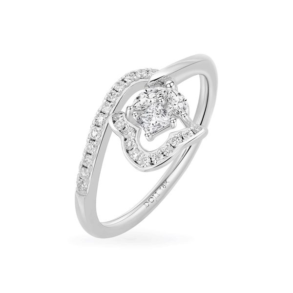 Nhẫn nữ kim cương viên vàng 18K Jena A759 TD