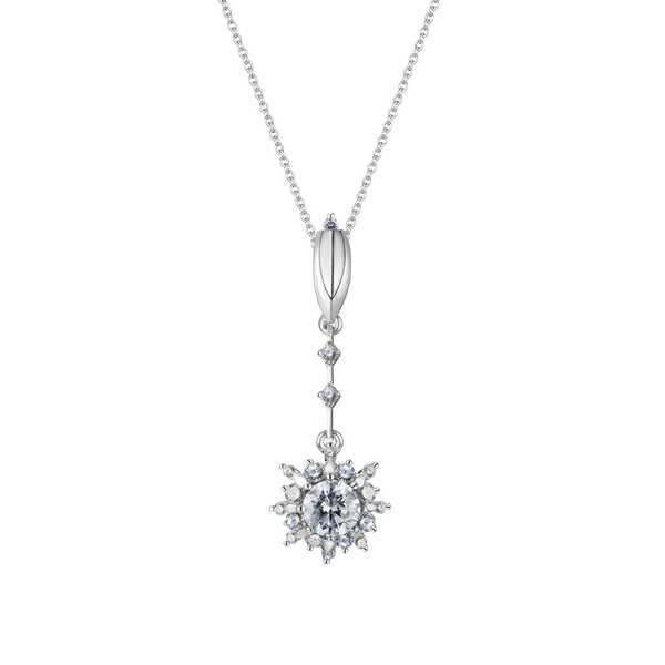 Mặt kim cương tấm vàng 14K Glossy 3C GVPD0038571