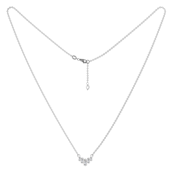 Dây liền mặt đính đá CZ vàng 14K Valeria