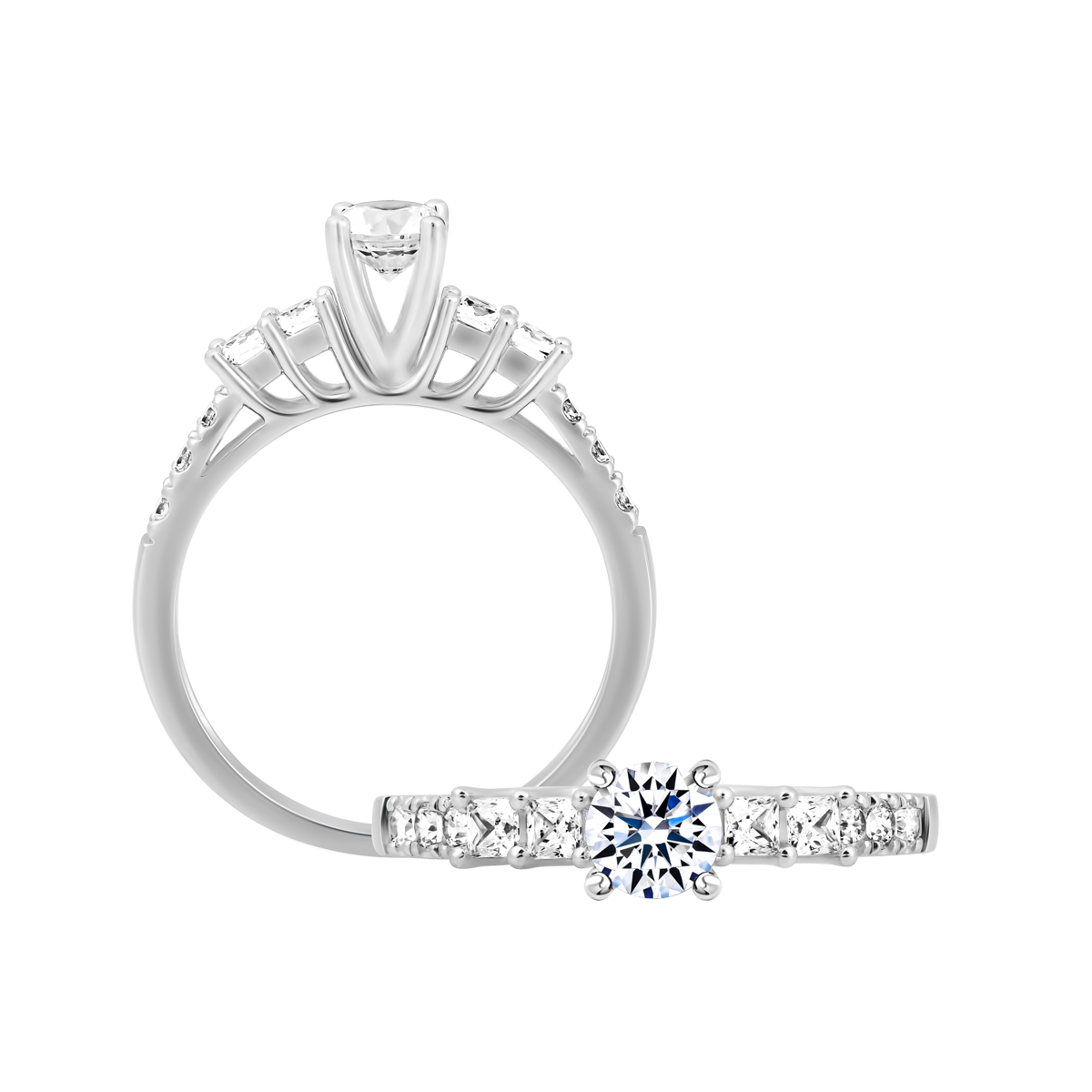 Nhẫn nữ đính đá CZ vàng 14K Decently 3C