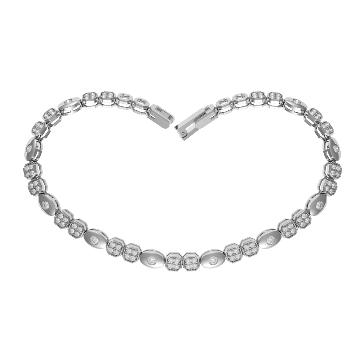 Lắc đính đá CZ vàng 10K Exciting