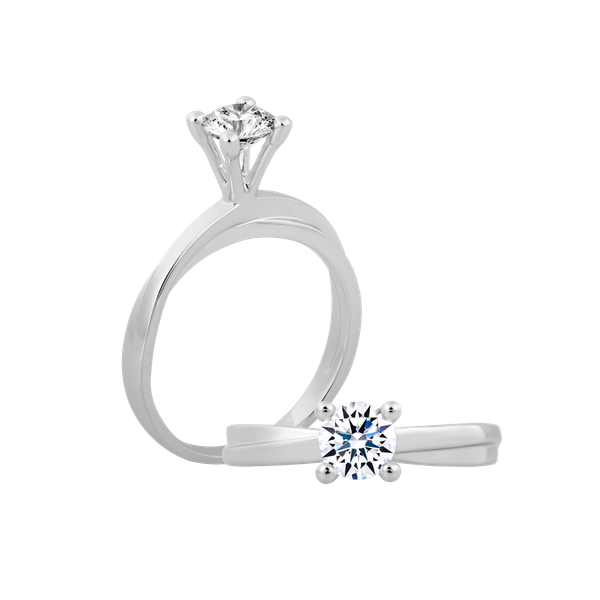 Ổ nhẫn nữ đính đá CZ vàng 14K Viva 3C