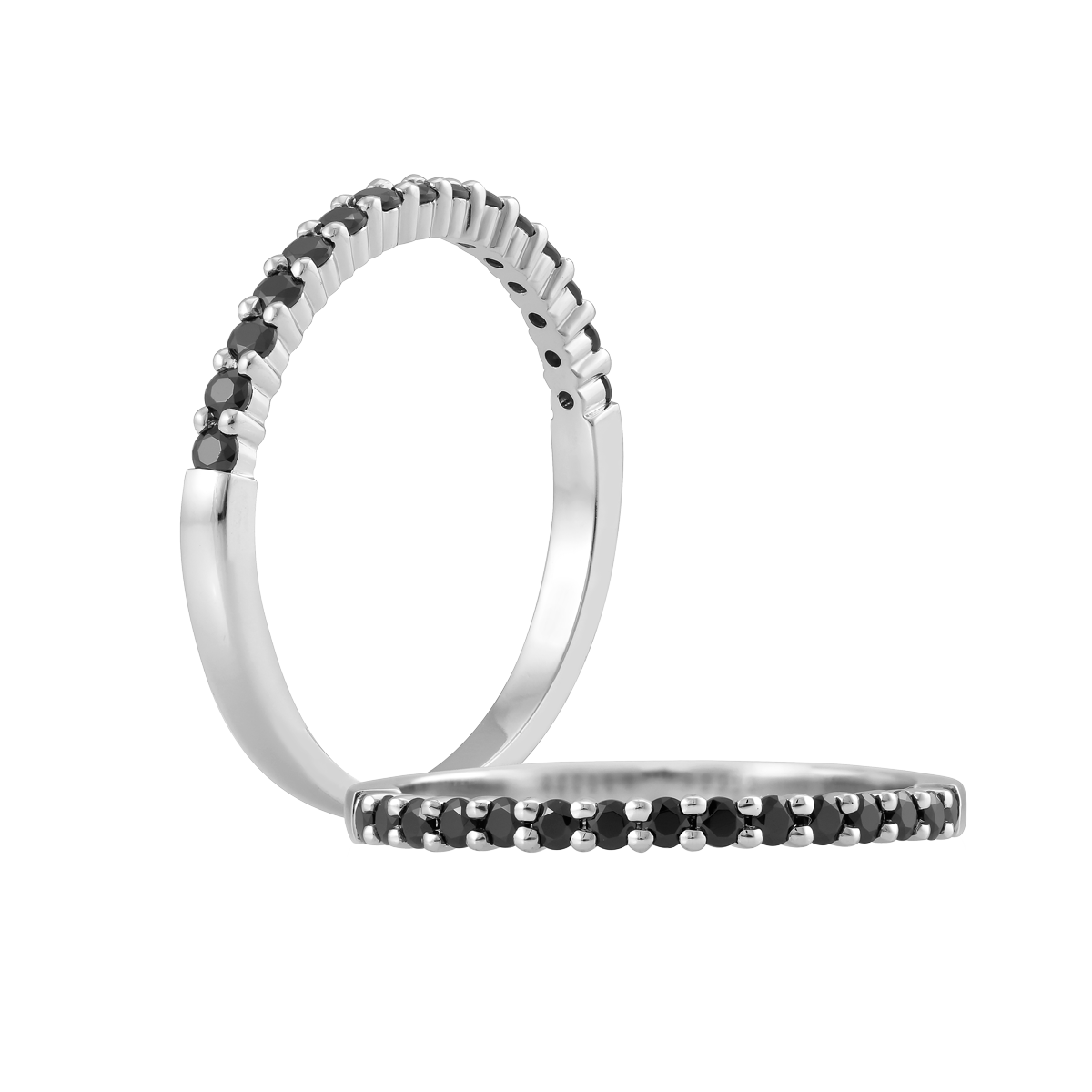 Nhẫn nữ đính đá CZ vàng 14K Peony U2 BLK