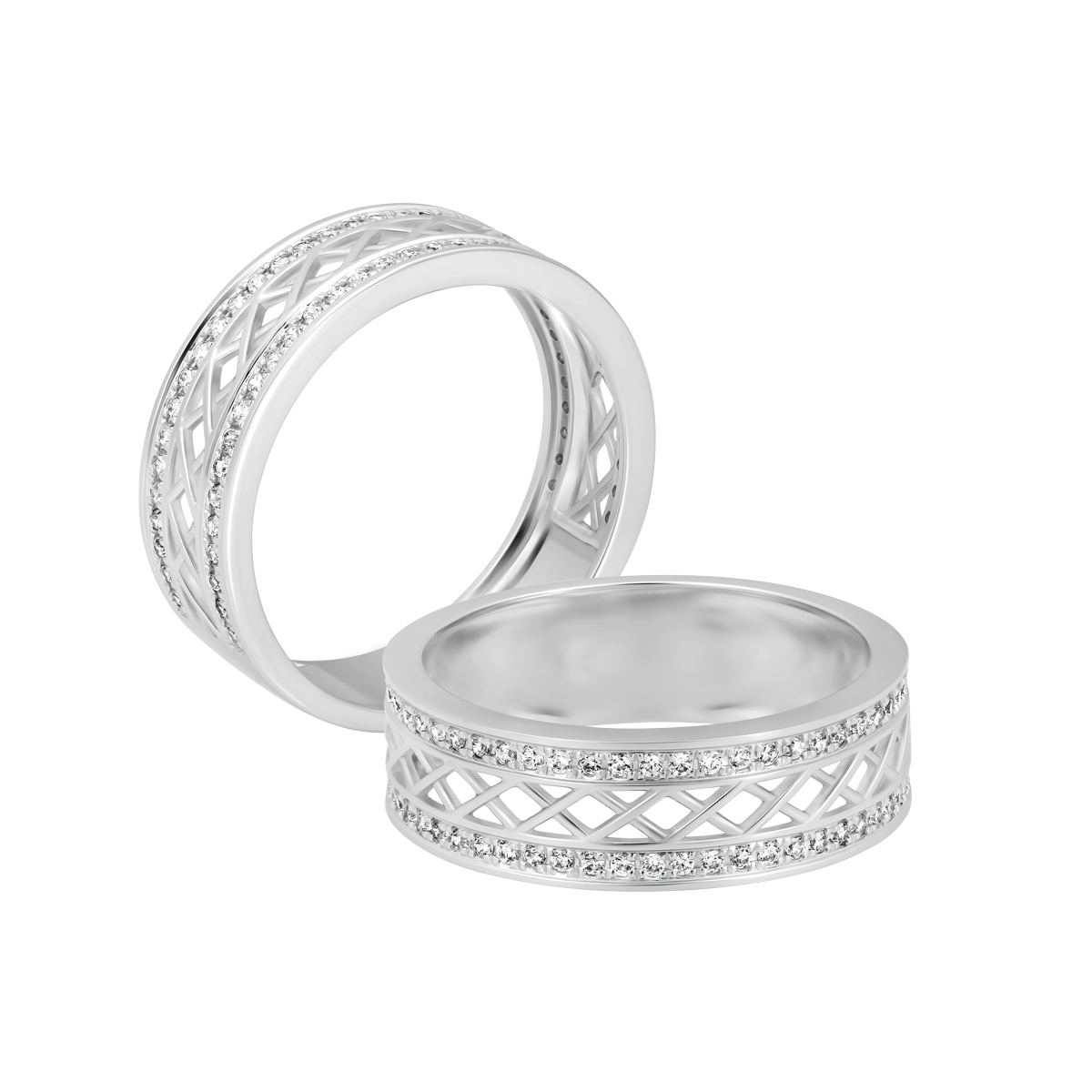 Nhẫn nữ kim cương viên vàng 14K Carisma