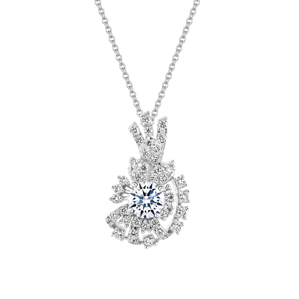 Mặt kim cương 8 Hearts & Arrows vàng 14K Phoenix H&A 3C GVPD0069769