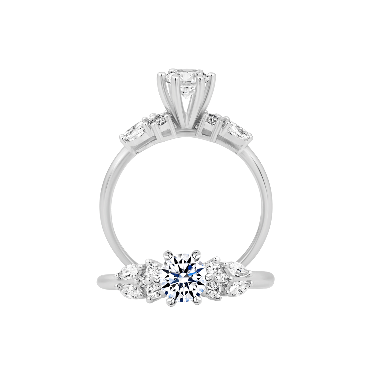 Nhẫn nữ đính đá CZ vàng 14K Mildness 5C