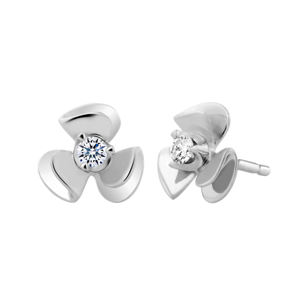 Hoa tai kim cương vàng 14K Efrain 5p GVER0073745