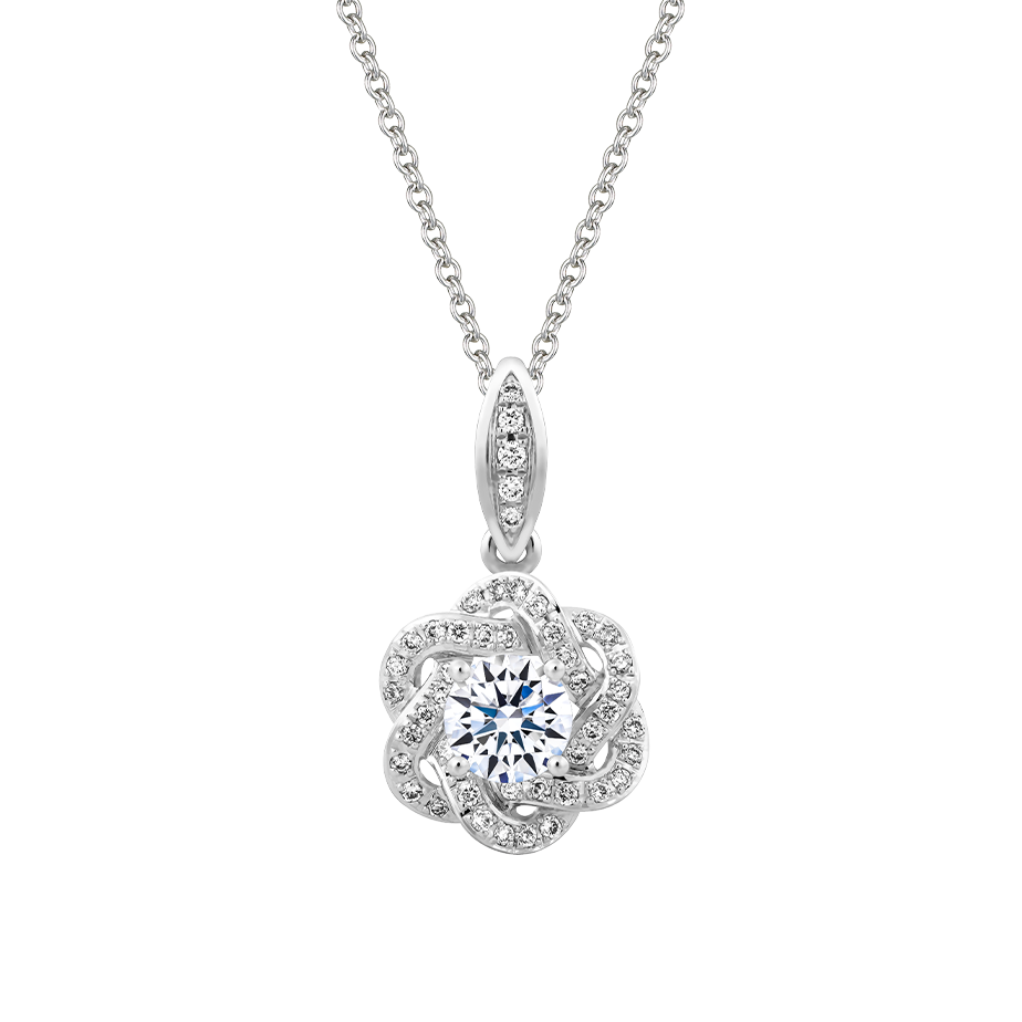 Mặt kim cương viên vàng 14K Chummy N GIA 3C