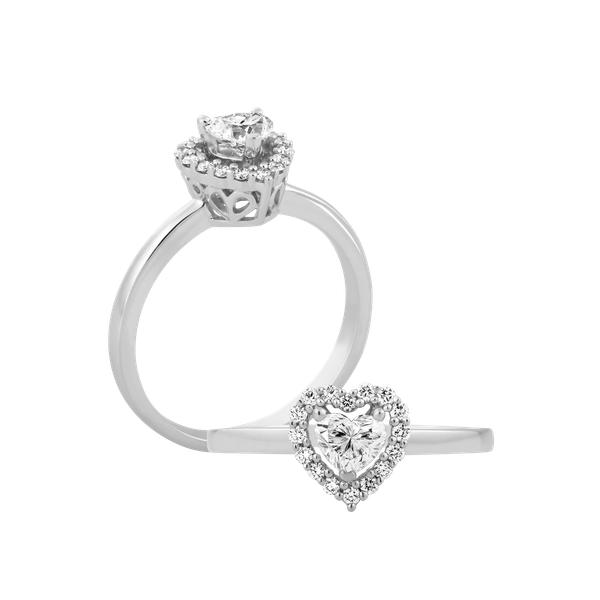 Nhẫn nữ kim cương viên vàng 14K Shakira HR 2C