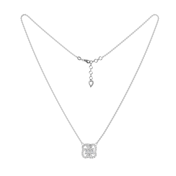 Dây liền mặt đính đá CZ vàng 18K Happinest 2