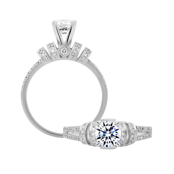 Nhẫn nữ đính đá CZ vàng 14K Almighty N 5C