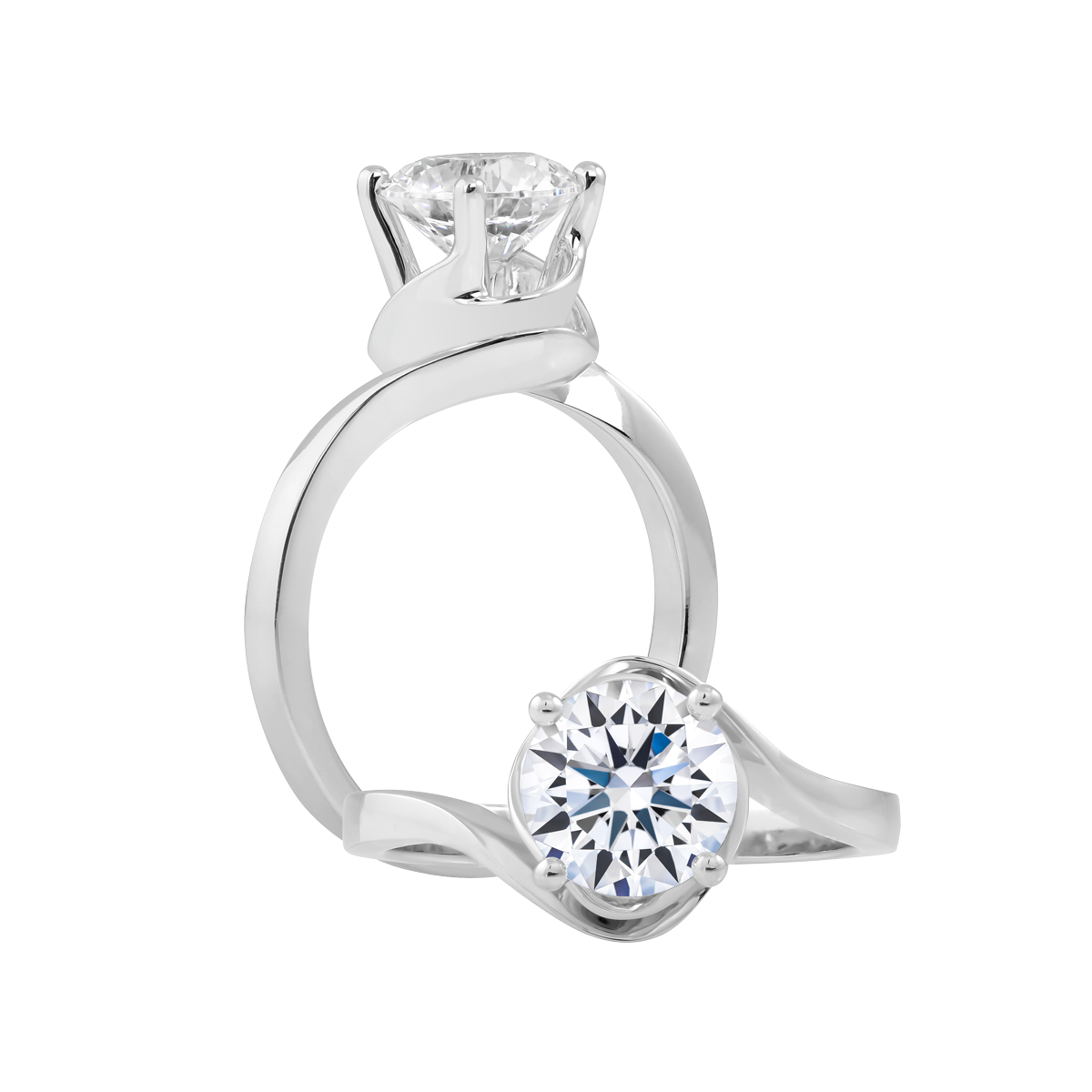 Nhẫn nữ đính đá CZ vàng 14K Jabulani 1.5CT