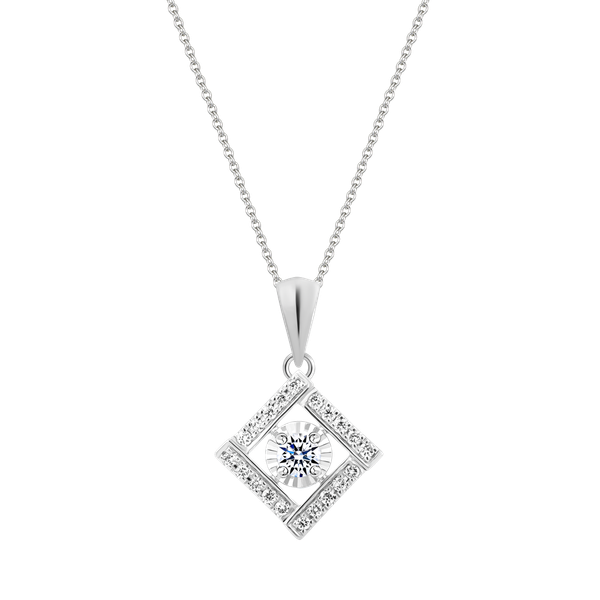 Mặt kim cương viên vàng 14K Frolic GIA 2C