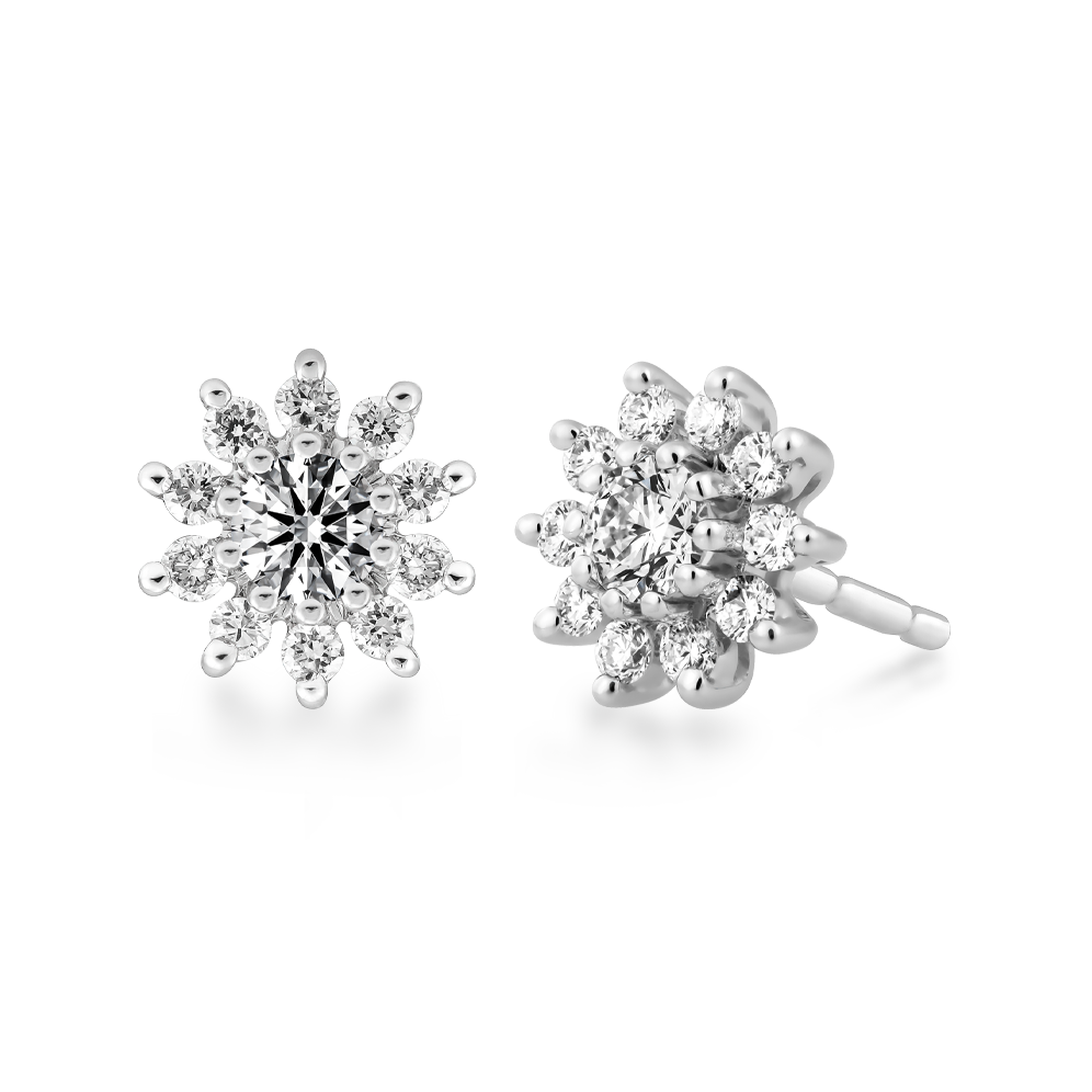 Hoa tai kim cương tấm vàng 14K Amuse NS 2C GVER0062342