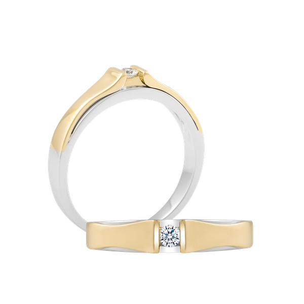 Nhẫn cưới nữ kim cương vàng 14K Coralee 5p F GVRG0216621