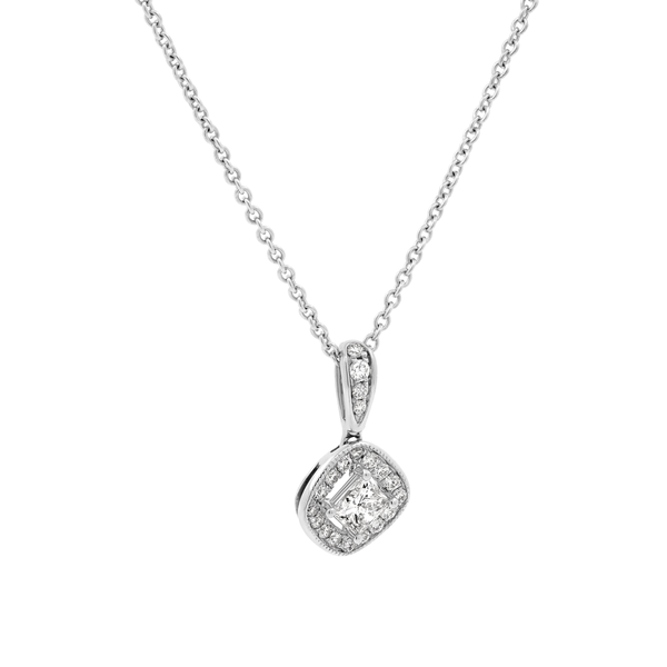 Dây liền mặt kim cương viên vàng 18K Jena A006 TD
