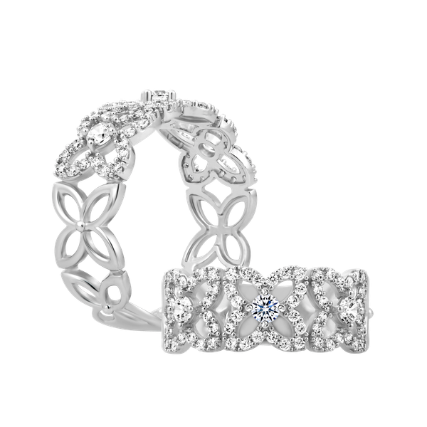 Nhẫn nữ kim cương viên vàng 14K Courtly