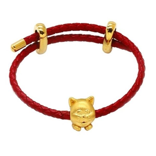 Lắc Vàng 24K Mystic Cat CB500201 5D