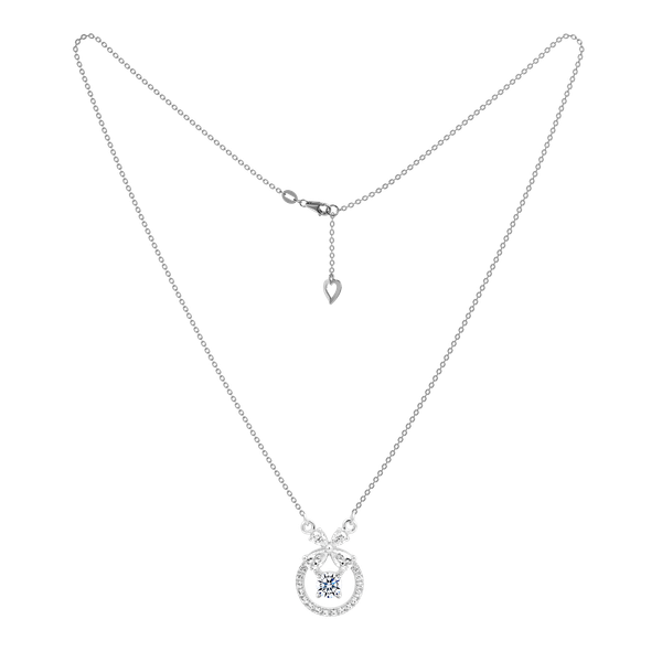 Dây liền mặt đính đá CZ vàng 18K Usable