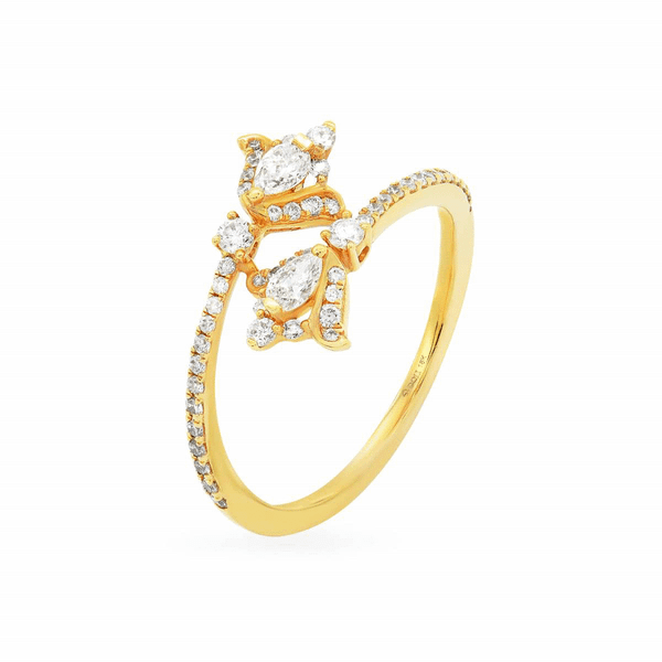 Nhẫn nữ kim cương viên vàng 14K Jena A830 TD