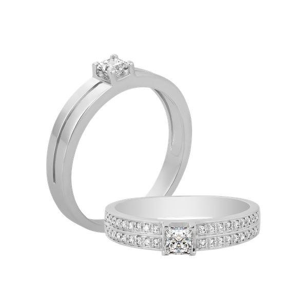 Nhẫn cưới nam kim cương viên vàng 14K Kenia PR1C M