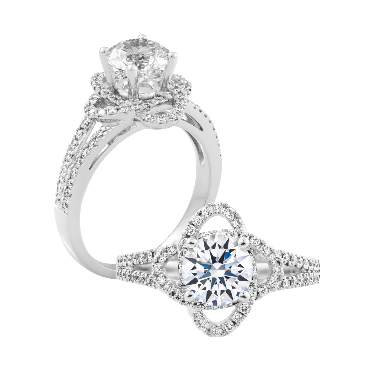 Nhẫn nữ đính đá CZ vàng 14K Ethelda 1CT GVRG0154632