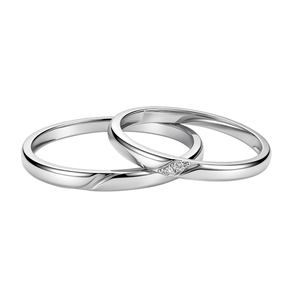 Nhẫn cưới nam vàng 14K Cuddie M